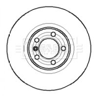 BORG & BECK Тормозной диск BBD4085